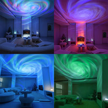 Load image into Gallery viewer, LED NightLights Galaxy Projector Remote Control 5V USB Rechargeable Starry Sky Lamp DMX Sound Active 7 Modes for Kids Room Decor