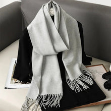 Load image into Gallery viewer, 62-Color Winter Cashmere Scarf – Warm Tassel Pashmina Wrap for Women
