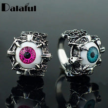 将图片加载到图库查看器,Unisex Women's Men's Punk Eyes Claw Biker Gothic Fashion Ring Size 8 9 10 11 J026
