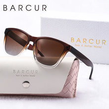 将图片加载到图库查看器,BARCUR Fashion Energetic Polarized Sunglasses for Women – Transparent Lightweight PC Frame Oval UV400 Protection Ladies Holiday Sun Glasses with Stylish Mirror Lens and Elegant White Gift Box – Perfect for Travel Beach & Summer Outings