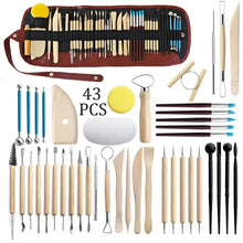 Load image into Gallery viewer, Pottery Clay Sculpting Tools Kit - 8-61 Pcs for Carving, Shaping & Modeling