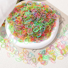 Load image into Gallery viewer, 500/1000Pcs Colourful Hair Ties for Girls Kids Ponytail Holder Bands