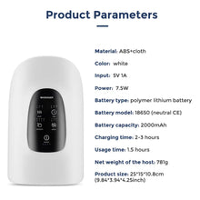 Load image into Gallery viewer, Wireless Electric Hand Massager Air Compression Hot Compress Palm Acupoint Massager Finger Arthritis Numbness Muscle Relaxation