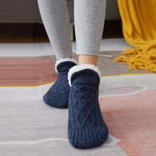 Load image into Gallery viewer, Thermal Mens Slipper Socks Winter Warm Short Cotton Thickened Home Sleeping Soft Non Slip Grip Fuzzy Floor Sock Fluffy Male