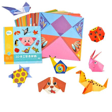 Load image into Gallery viewer, Cartoon Animal Origami & Paper Cutting Book - Educational Craft Toy for Kids