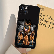 将图片加载到图库查看器,Cartoon German Shepherd Phone Case MAsk Dog Case For iPhone 13 12 Mini 11 14 Pro Max 6S 8 7 Plus SE 2022 2020 X XS Max XR Back Cover Poodle Dog Phone Case Compatible with iphone