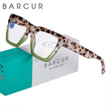 Load image into Gallery viewer, BARCUR Retro Fashionable Unique Leopard Pattern Reading Glasses for Women and Men β Stylish Clear Prescription Eyewear with Fashion Color Options β Trendy Rectangular Presbyopia Glasses with Personalized Gift Box for Daily Use