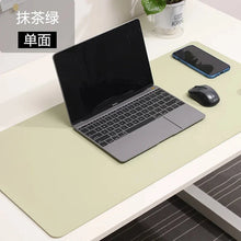 Load image into Gallery viewer, Large White PU Leather Mouse Pad – Waterproof Non-Slip Gaming Desk Mat for Keyboard & Computer Setup