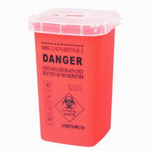 Load image into Gallery viewer, 1L Tattoo Medical Plastic Sharps Container Knife Blade Case Needle Disposal Tips Accessories Waste Box