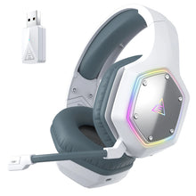 Load image into Gallery viewer, EKSA 2.4GHz Wireless Headphones E1000 WT 7.1 Surround Wired Gaming Headset Gamer with ENC Mic Low Latency for PC/PS4/PS5/Xbox