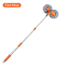 Load image into Gallery viewer, LEIBOO Car Washer Mop Foam Wash Chenille Brush Double Brush Head Roof Window Cleaning Maintenance Three-Section Telescopic Mop