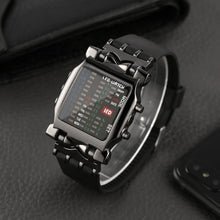 将图片加载到图库查看器,LED Watch Men Fashion Creative Crab Type Electronic Watch Luminous Binary Gift Business Style Cool Waterproof Multi Function
