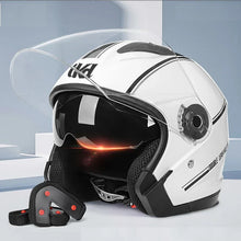 Load image into Gallery viewer, Motorcycle Dual Visor Flip Up Modular Full Face Helmet Anti-fog Street Bike Racing Helmet for Women, Men, 4 Colors