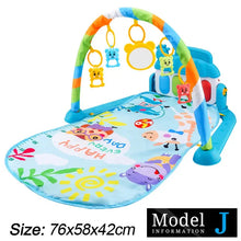 Load image into Gallery viewer, Baby Fitness Play Gym with Music & Piano Mat