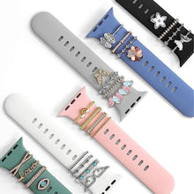 Load image into Gallery viewer, Decoration For Apple watch band 8 6 7 4 se 42mm Diamond Jewelry ring Accessories samsung/Huawei wristband 20/22mm watch strap