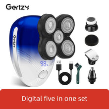 将图片加载到图库查看器,Men's 5-in-1 electric shaver with 5 rotating blades, USB charging, multifunctional personal beauty set