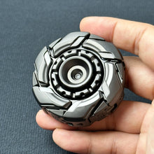 Load image into Gallery viewer, EDC Open Armor Metal Spinning Top – Magnetic Fidget Slider Toy for Adults | Stress Relief Spinner with Mecha Design & Smooth Rotation