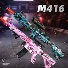 将图片加载到图库查看器,M416 Electric Gel Ball Blaster Toy Gun – Rechargeable Outdoor Shooting Toy for Kids & Adults, Sound and Light Effects