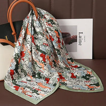 Load image into Gallery viewer, Luxury Satin Silk Square Scarf – Shawl, Hijab & Fashion Wrap 2023