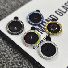 Load image into Gallery viewer, Bling Diamond Camera Lens Protector For iPhone 14 13 12 11 Pro Max Metal Ring Lens Glass Glitter Protective Cap iPhone 13 mini Camera Lens Protector Sparkle Diamond Ring Metal Alloy HD Glass for iPhone
