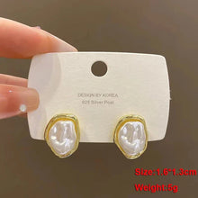 Load image into Gallery viewer, White Flower & Butterfly Dangle Earrings β Acrylic Pearl Heart Jewelry