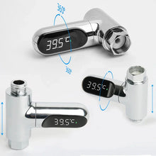 Load image into Gallery viewer, LED Display Shower Water Thermometer Self Powered
