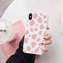 Load image into Gallery viewer, Slim Fit Lightweight Black White Print Silicone Case For iPhone 11 Pro 7 8 Plus X XR XS Max iphone 11 Cell Phone Case Cover White Black Pattern Print Silicone Unisex Case