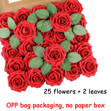 Load image into Gallery viewer, 25pcs Artificial Flowers, Fake Flowers Roses W/stem For DIY Wedding Bouquets Centerpieces Arrangements Party Home Decorations