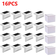 Load image into Gallery viewer, Warm White LED Solar Step Lamp β Waterproof Outdoor Garden & Stair Lights