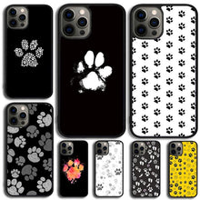将图片加载到图库查看器,Dog Foot Print Colorful Pattern Phone Case For Iphone 14 Se 2020 Xr Xs 11 12 13 Mini Pro Max 6 7 8 Plus Ultra Designer Printed Hard Back Case