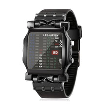 将图片加载到图库查看器,LED Watch Men Fashion Creative Crab Type Electronic Watch Luminous Binary Gift Business Style Cool Waterproof Multi Function
