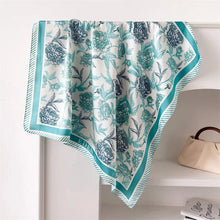 将图片加载到图库查看器,Luxury Silk-Feel Square Scarf – Satin Shawl, Hijab, Hair Wrap for Women