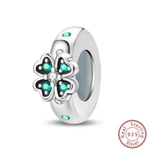 将图片加载到图库查看器,100% 925 Sterling Silver Rainbow Zircon Butterfly Dragon Silicone Stopper Charms - Colorful Beads for DIY Bracelets, Customizable Jewelry for All Occasions