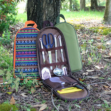 Load image into Gallery viewer, 7pcs Camping Kitchen Utensil Set with Carrying Bag BBQ Beach Hiking Travel Organizer Storage Pack Cook Gadgets Equipment Gear