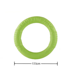将图片加载到图库查看器,Durable Dog Ring Toy – Indestructible Flying & Chewing Training Toy