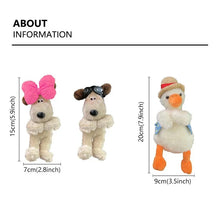 Load image into Gallery viewer, Kawaii Plush Puppy Clutch Decoration – Cute Dog Car Wiper & Turn Signal Switch Ornament with Bowknot | Auto Interior Accessories