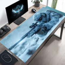 Load image into Gallery viewer, Tactical Soldier XXL Gaming Mouse Pad β Non-Slip Rubber Desk Mat with Stitched Edges & Lycra Surface for FPS Gamers