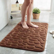 Load image into Gallery viewer, 3D Non-Slip Bathroom Mat โ Quick-Dry Absorbent Cobblestone Doormat