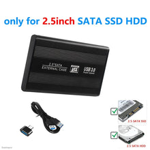 Load image into Gallery viewer, USB to SATA IDE HDD SSD 2.5/3.5 inch Adapter Hard Drive Enclosure USB3.0 Case HD External Solid State Hard Disk Box Adapter