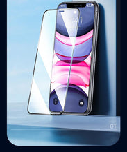 Load image into Gallery viewer, 80D Full Protective Glass For iphone 6 7 8 Plus X Xr Xs Max SE Tempered Screen Protector iPhone 11 12 13 Pro Max Mini Glass Film Screen Protector with Full-Coverage, Easy Installation Frame