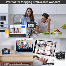 Load image into Gallery viewer, Compact Digital Photography Camera 4K WIFI Webcam Retro Vlog Recorder YouTube 64MP Camcorder 3 Inch Flip Screen Wide Angle Lens