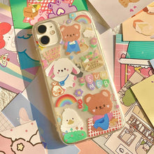 Load image into Gallery viewer, Cute Cat Transparent Phone Case For Iphone 11 12 13 Pro Max Case X Xs Max Xr Phone Case 7plus 8plus Case Cute Clear Protective Phone Cases