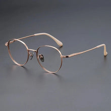 Load image into Gallery viewer, YIMARUILI Luxury Titanium Round Glasses β Retro Wide-Rimmed Frame
