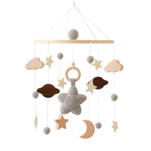 Load image into Gallery viewer, Wooden Baby Crib Mobile with Music Box Bell