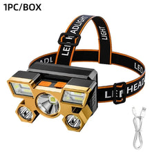 Load image into Gallery viewer, Powerful Rechargeable Head Flashlight for Fishing Led Headlamp Nitecore Camping Headlights Hunting Torch Hiking Front Lanterns