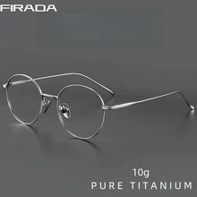 Load image into Gallery viewer, FIRADA Vintage Round Eyeglasses β Titanium Luxury Frame for Men & Women
