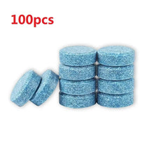 Load image into Gallery viewer, Car Windshield Washer Fluid Concentrated Tablets Solid Effervescent Wiper Tablet for Car Room Kitchen Window Glass Cleaning