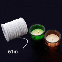Load image into Gallery viewer, 120Pcs Waxed Cotton Candle Wicks with Metal Stand β Smokeless Pre-Waxed Wick Set for DIY Candle Making, Soy & Paraffin Wax Supplies