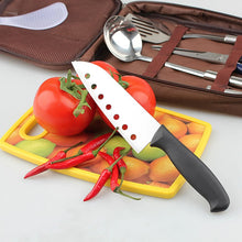 Load image into Gallery viewer, 7pcs Camping Kitchen Utensil Set with Carrying Bag BBQ Beach Hiking Travel Organizer Storage Pack Cook Gadgets Equipment Gear