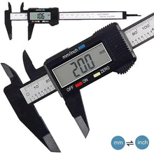 Load image into Gallery viewer, 150mm Digital Caliper – Carbon Fiber Vernier Gauge with LCD Display